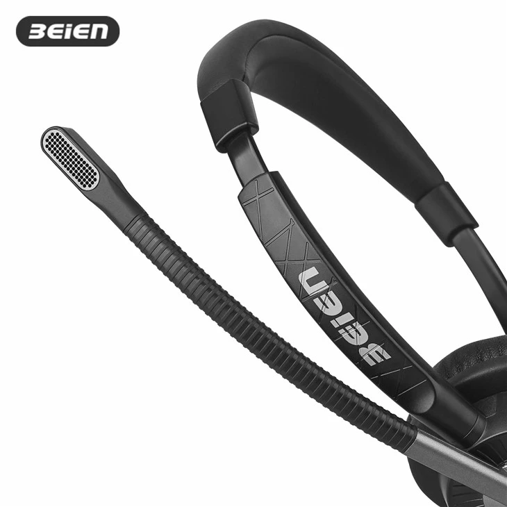 Call Center Wired QD Headset With Mic Noise Cancelling